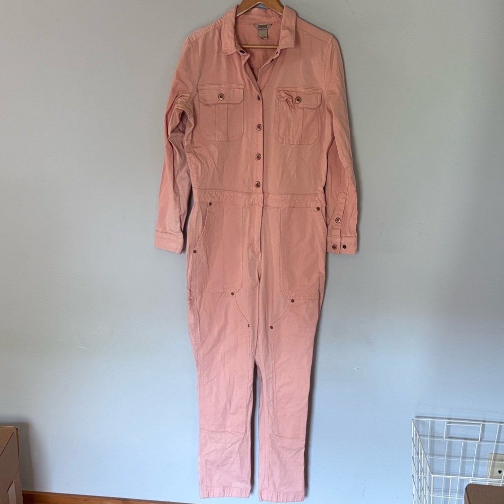 Duluth Trading Co Pink Denim Utility Jumpsuit / Coveralls